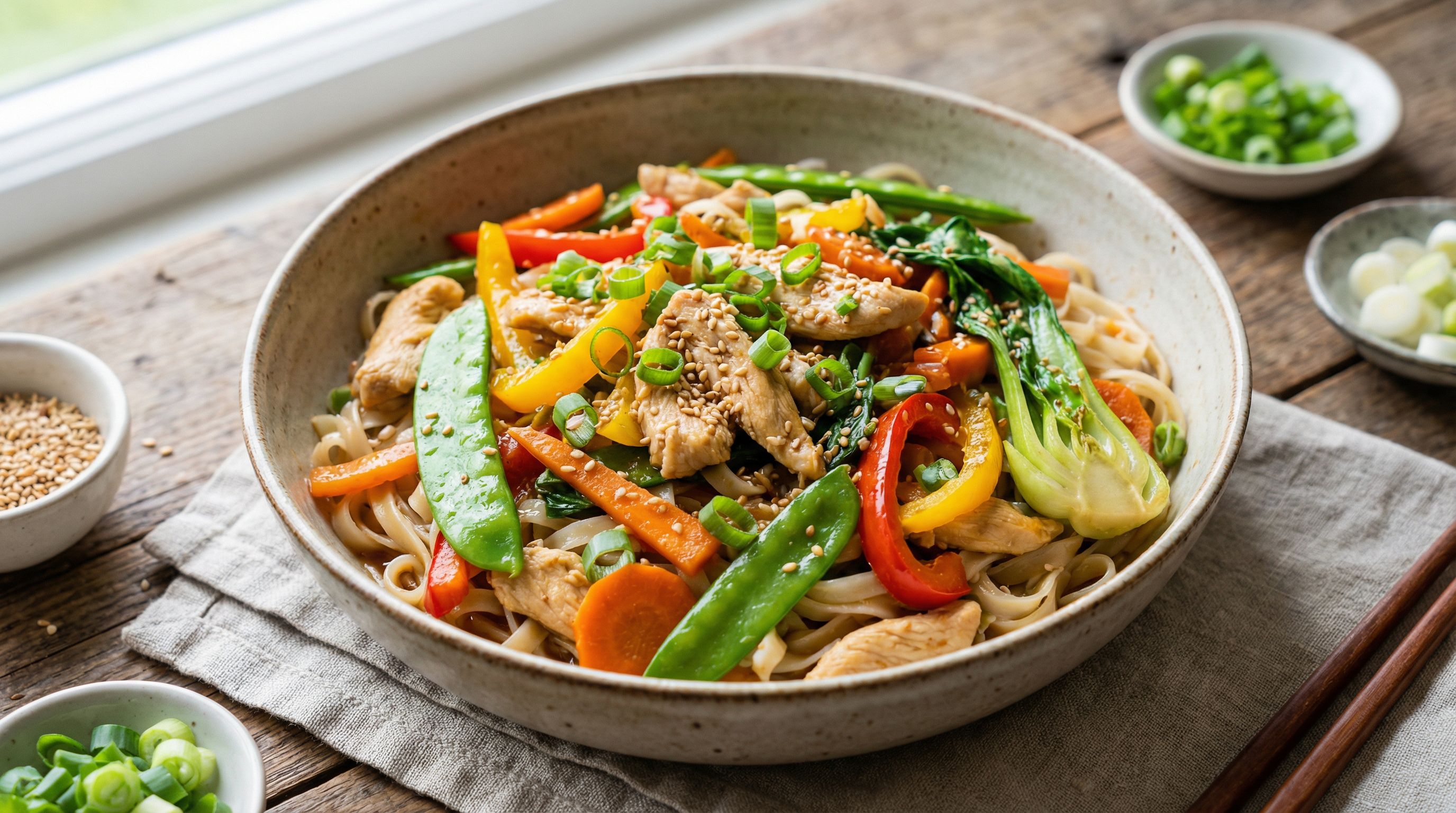 Rask rejo med kylling og grønnsaker